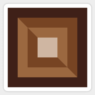 Earth Tones Geo Chocolat Sticker